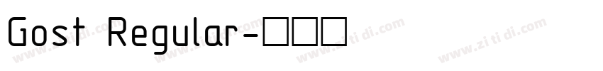 Gost Regular字体转换